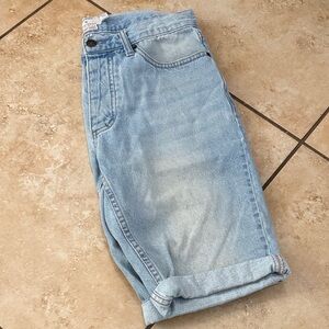 Topman Light Blue Jean Shorts for Women